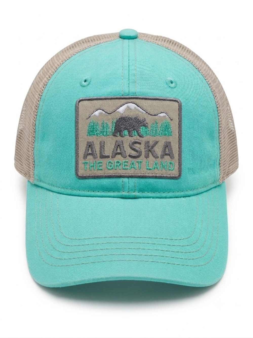 Gorpcore Arctic Circle Enterprises Alaska TruckerHat Teal Mesh Snapback OSFM NWT